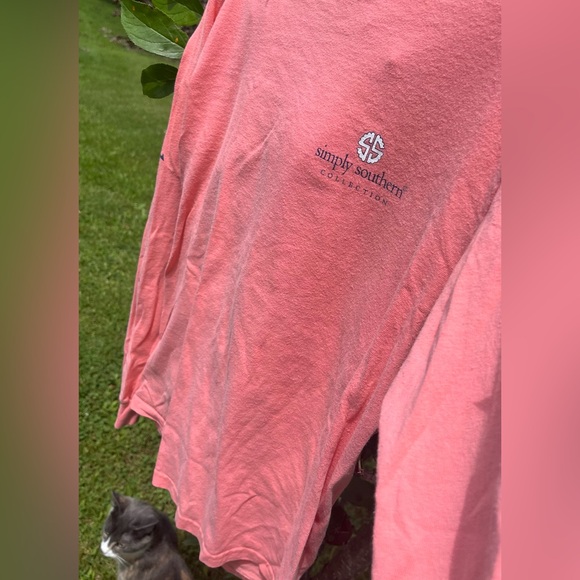 Simply Southern Just a Smalltown Girl CUTE Baby Goat Long Sleeve Tee Shirt Sz Sm - Picture 11 of 11